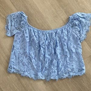 Lace off the shoulder top